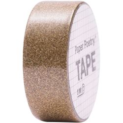 Paper Poetry Glitter Tape 1,5cm 5m kupfer von Rico Design