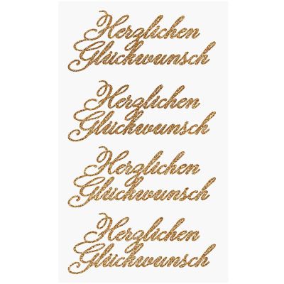 Paper Poetry Glittersticker Herzlichen Glückwunsch gold Paper Poetry Glittersticker Herzlichen Glückwunsch gold von Rico Design