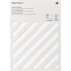 Paper Poetry Graukarton Block 30 Blatt 50-400g/m² von Rico Design