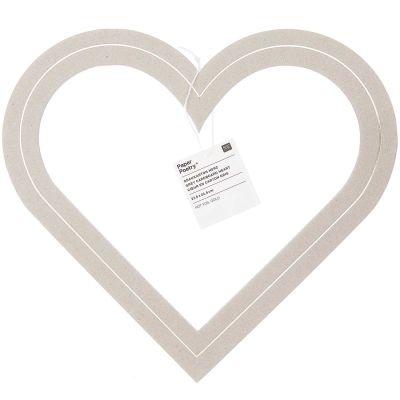 Paper Poetry Graukarton Herz 3mm 27,5x24,5cm Paper Poetry Graukarton Herz 3mm 27,5x24,5cm von Rico Design