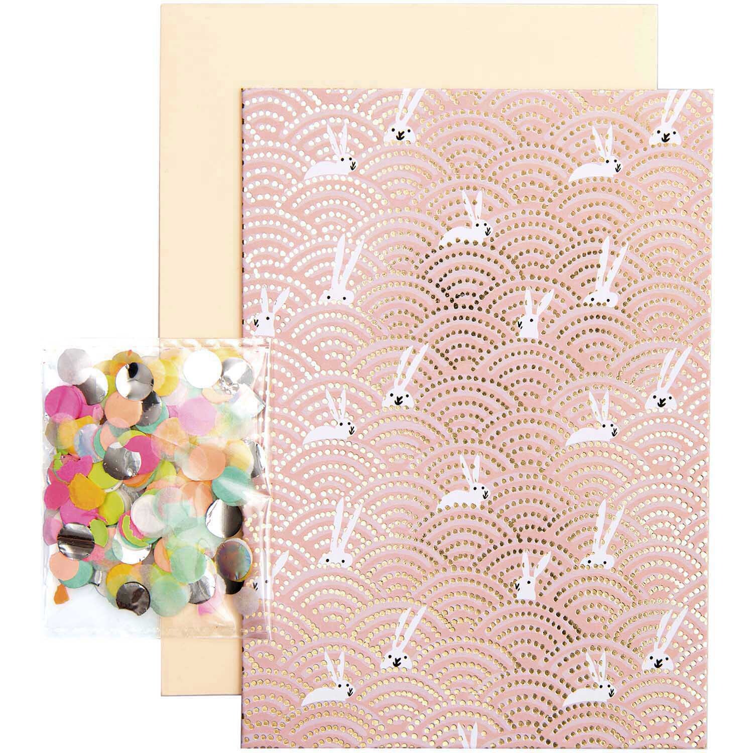 Rico Design Paper Poetry Grußkartenset Bunny Hop Hasen im Feld von Rico Design