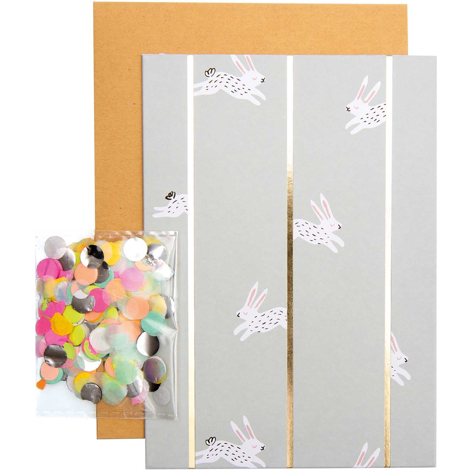 Rico Design Paper Poetry Grußkartenset Bunny Hop mint von Rico Design