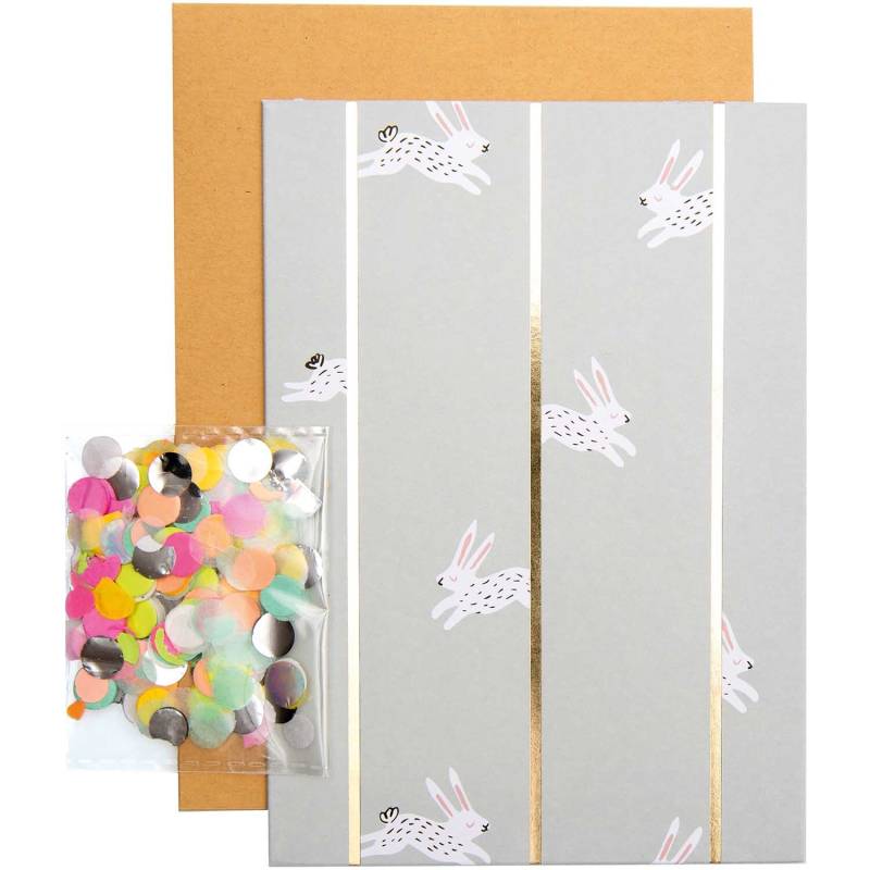 Rico Design Paper Poetry Grußkartenset Bunny Hop mint von Rico Design