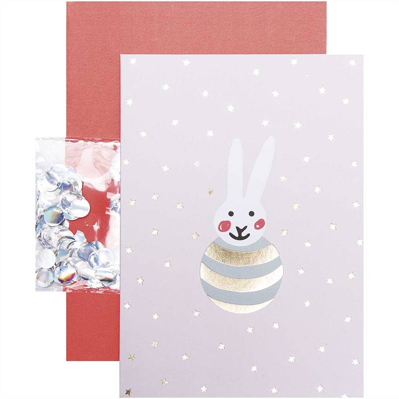 Paper Poetry Grußkartenset Hello Baby Hase von Rico Design