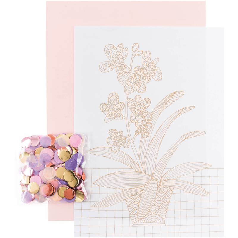 Paper Poetry Grußkartenset Hygge Orchidee von Rico Design