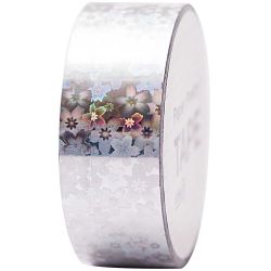 Paper Poetry Holographic Tape Blumen silber 19mm 10m Paper Poetry Holographic Tape Blumen silber 19mm 10m von Rico Design