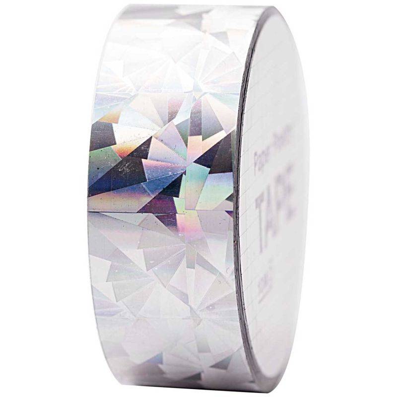 Paper Poetry Holographic Tape Kristall silber 19mm 10m von Rico Design