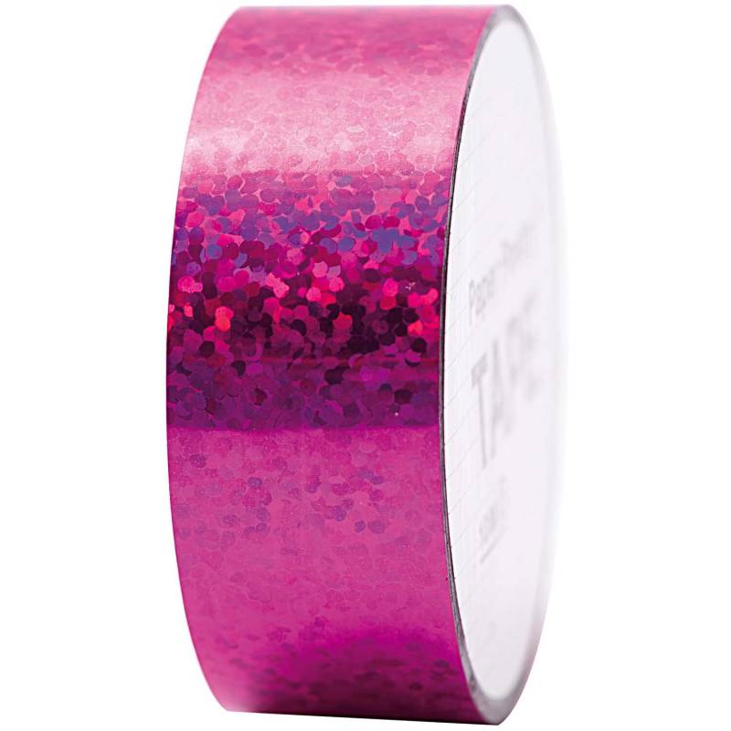 Paper Poetry Holographic Tape Punkte pink 19mm 10m von Rico Design