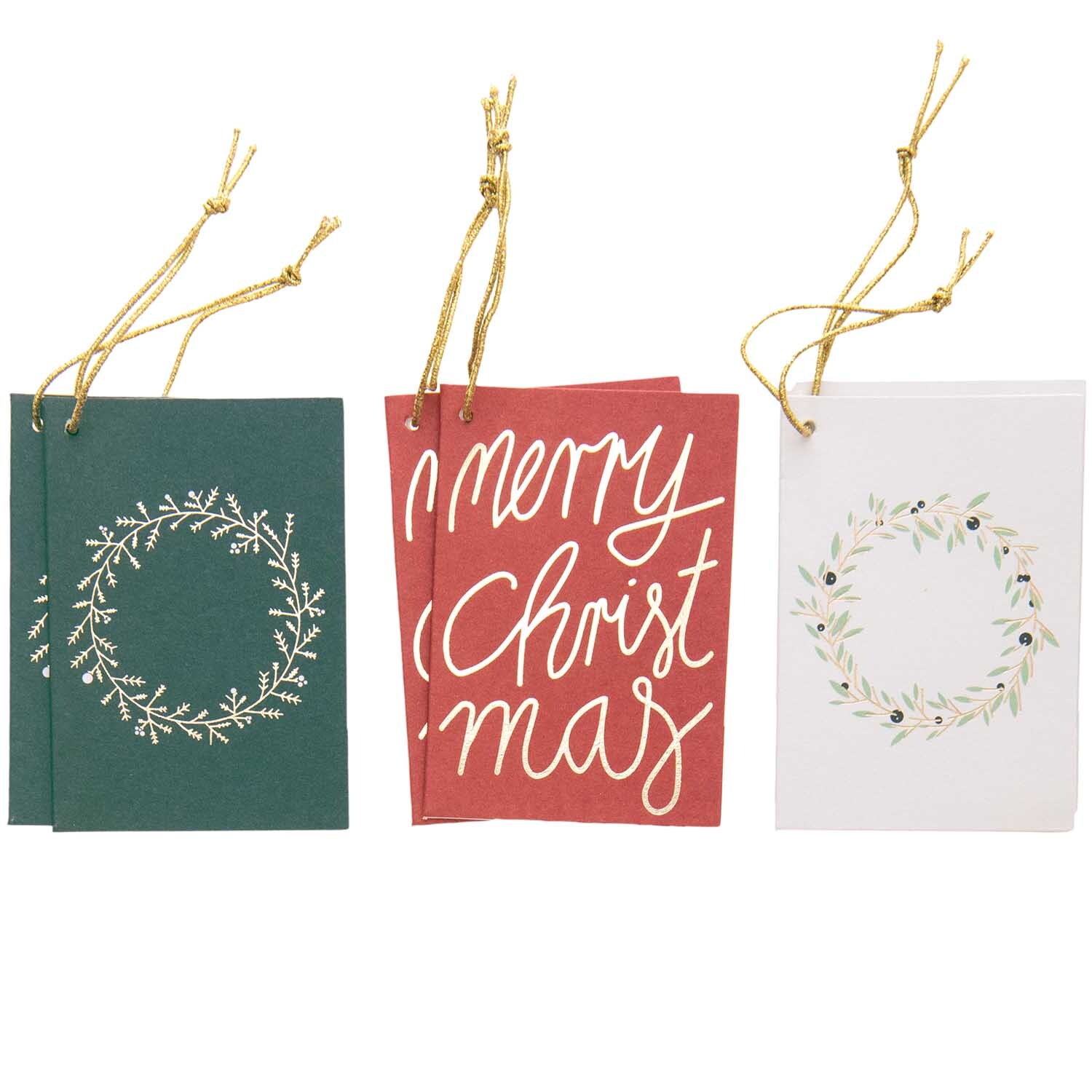 Paper Poetry Kärtchenanhänger Merry Christmas 6 Stück von Rico Design