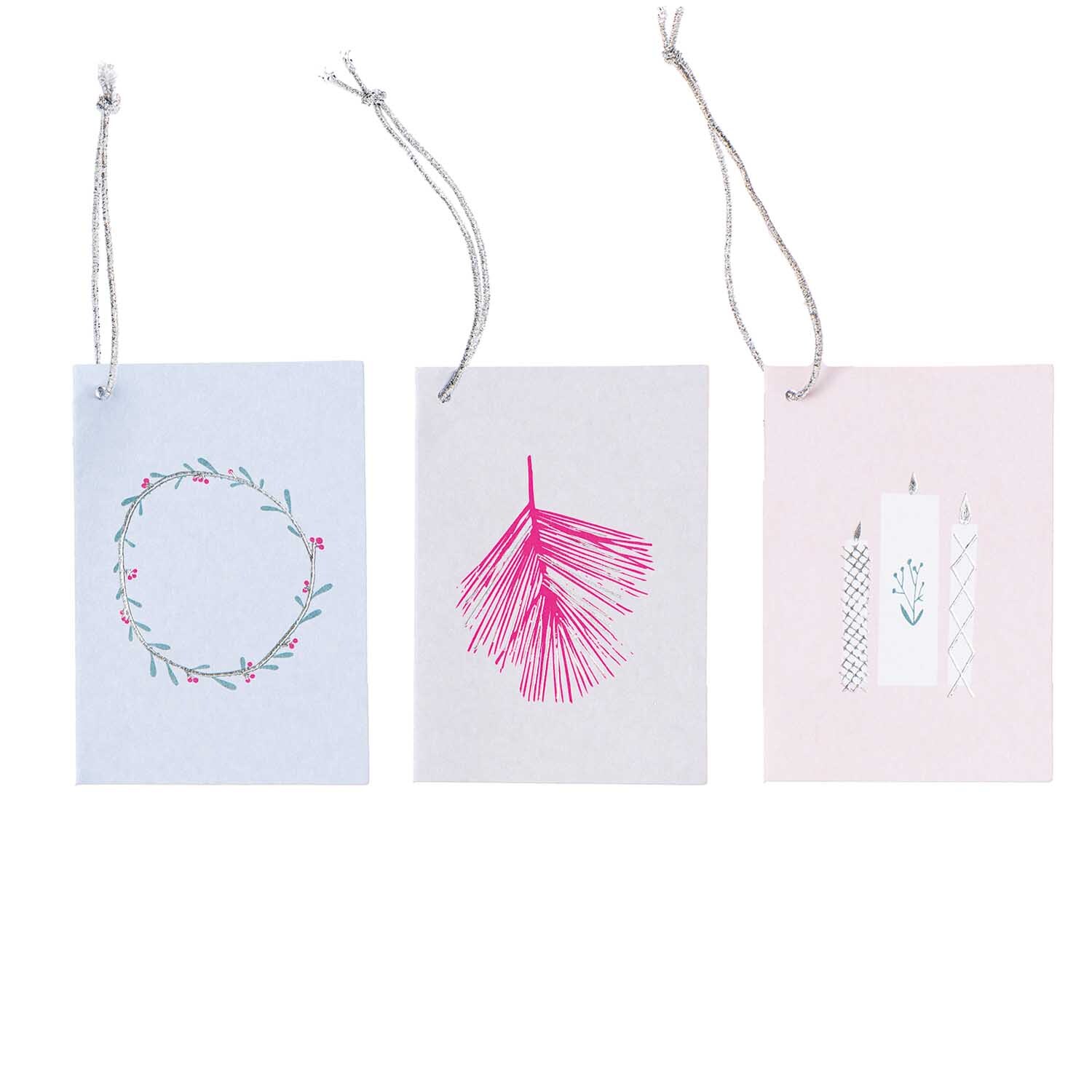 Paper Poetry Kärtchenanhänger Nostalgic Christmas pastell 6 Stück von Rico Design