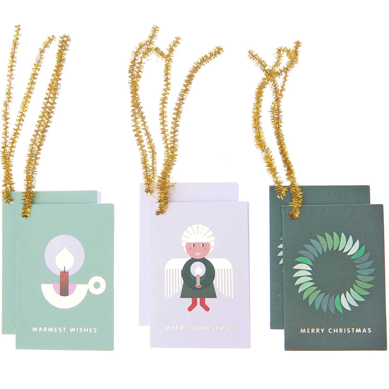 Paper Poetry Kärtchenanhänger klassisch Merry Christmas 6 Stück von Rico Design