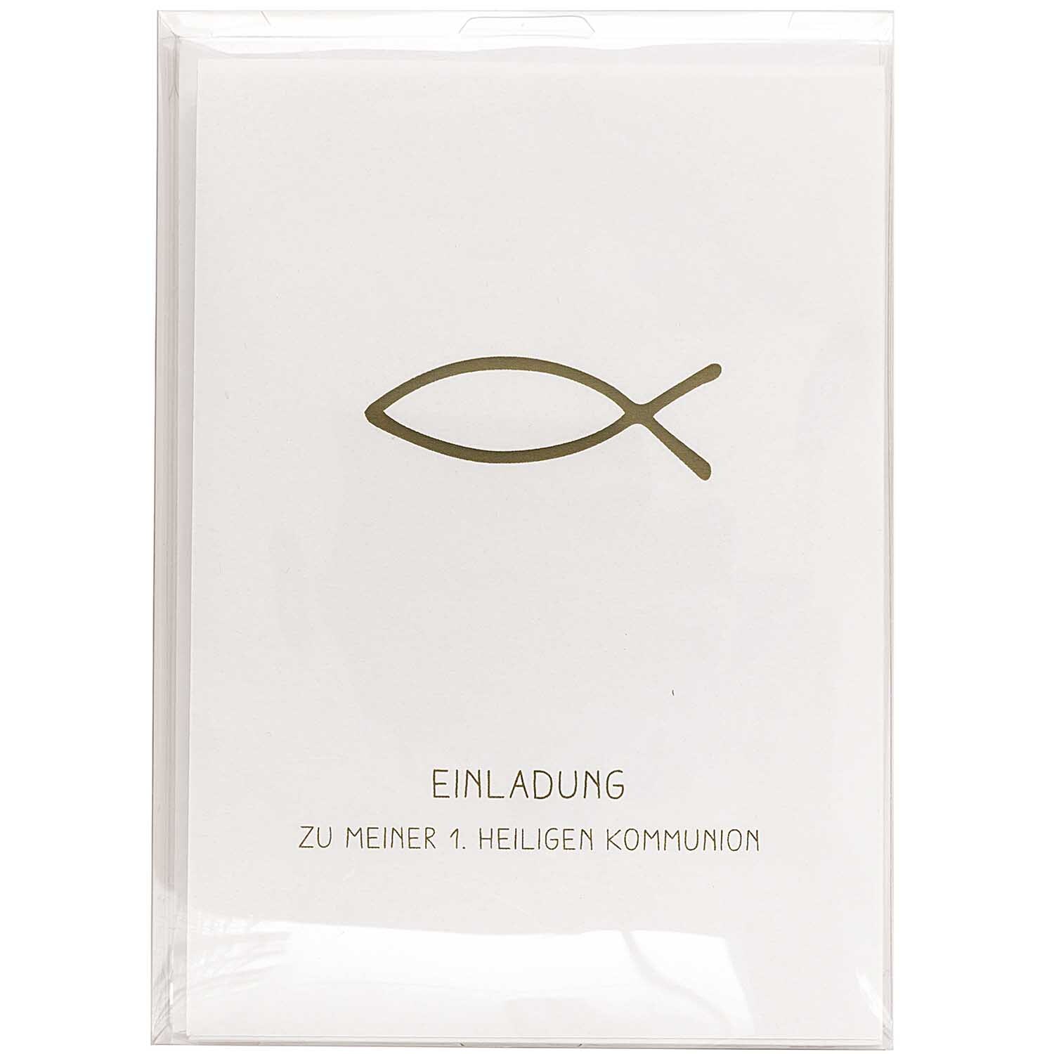 Paper Poetry Kartenset Einladung Kommunion von Rico Design