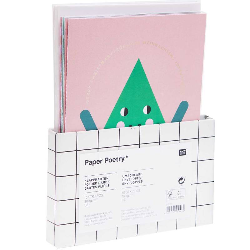 Paper Poetry Kartenset Merry Christmas B6 Paper Poetry Kartenset Merry Christmas B6 von Rico Design