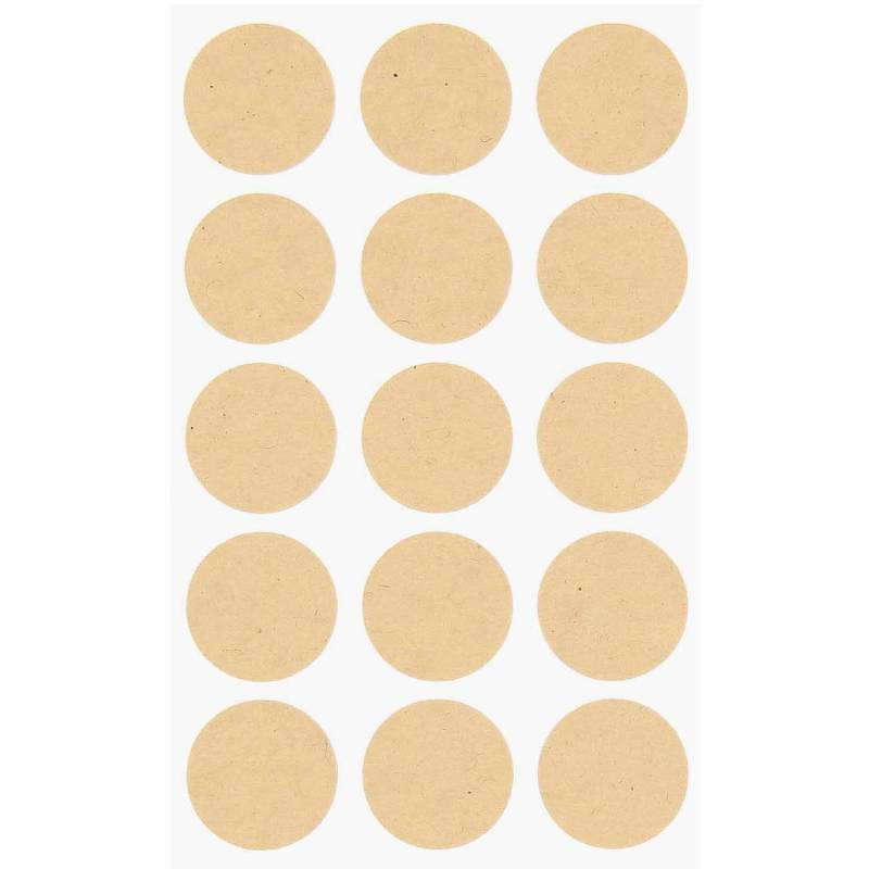 Paper Poetry Kraftpapier Sticker rund von Rico Design