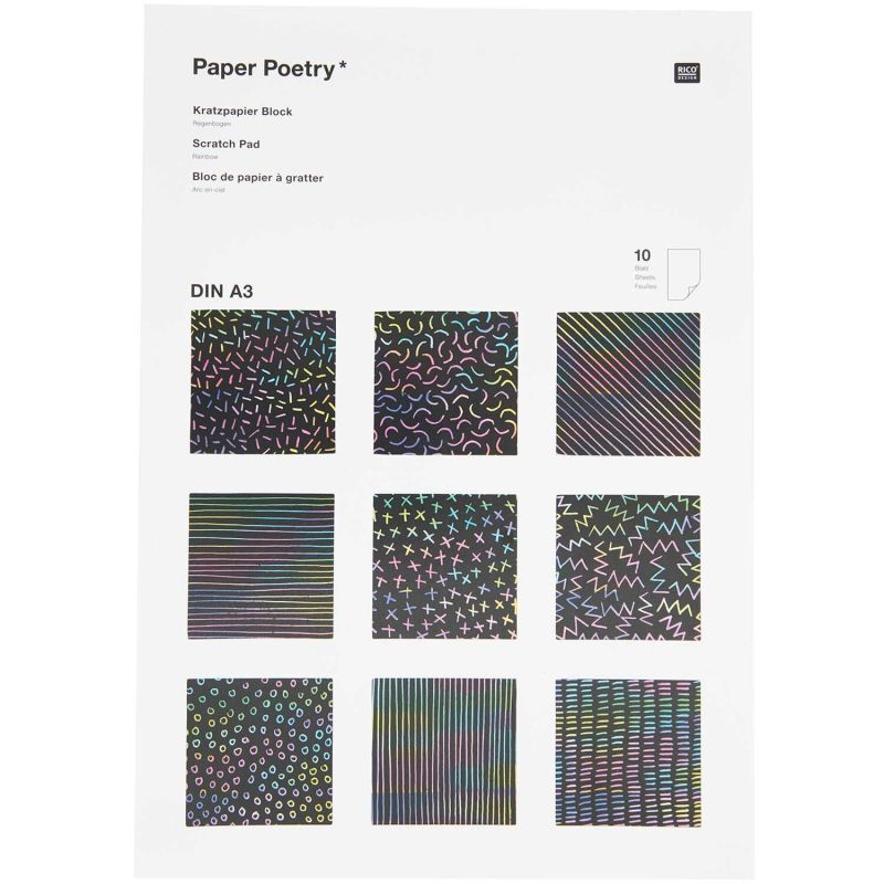 Paper Poetry Kratzpapierblock von Rico Design