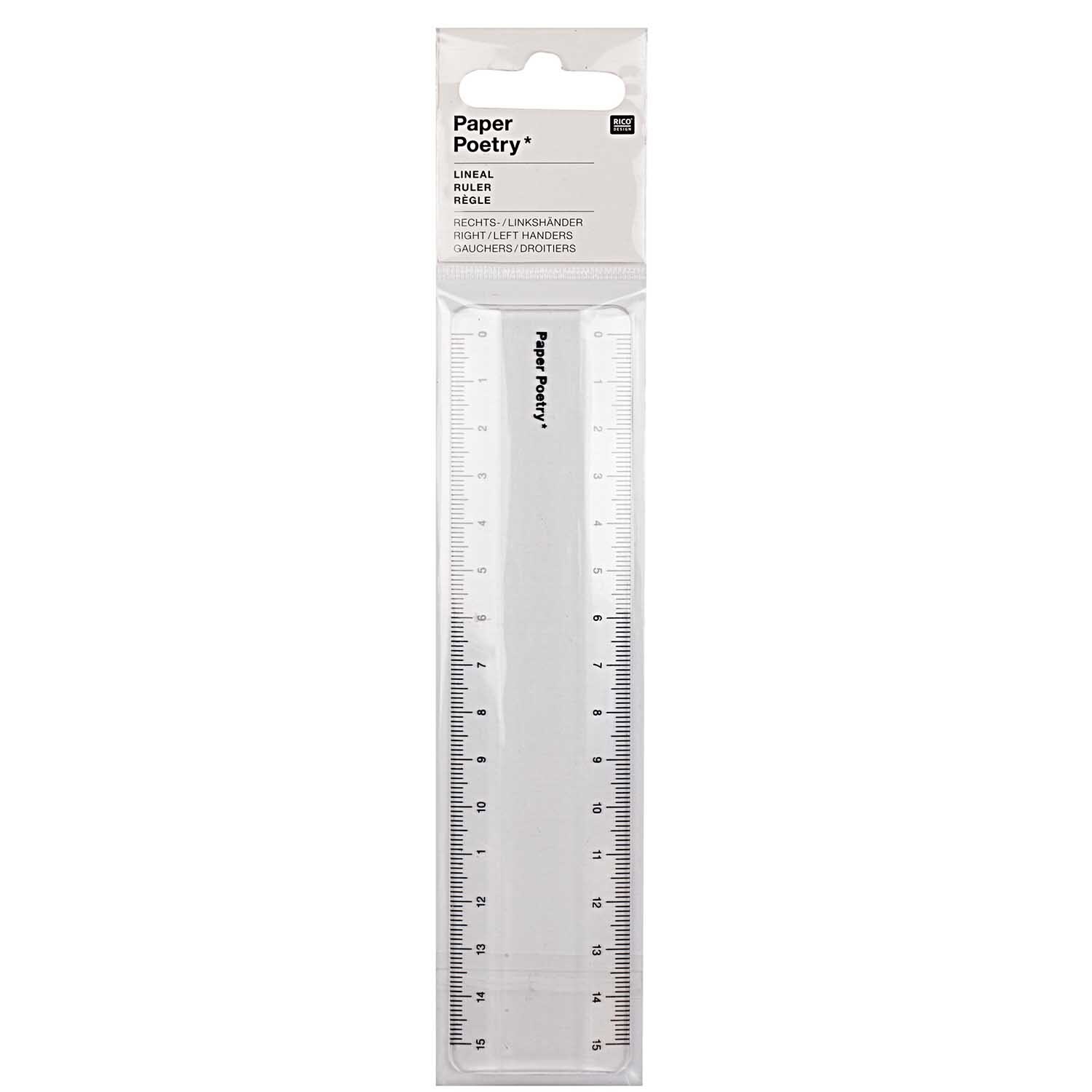 Paper Poetry Lineal Kunststoff 15cm Paper Poetry Lineal Kunststoff 15cm von Rico Design