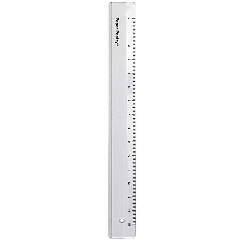 Paper Poetry Lineal Kunststoff schmal 15cm von Rico Design