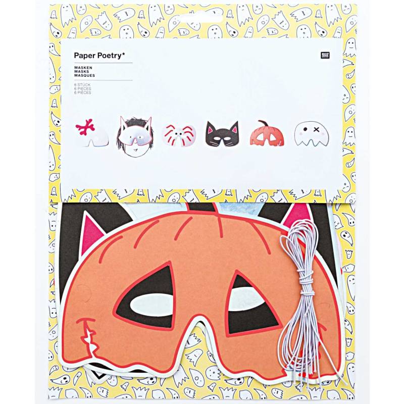 Rico Design Paper Poetry Masken Halloween 6 Stück von Rico Design