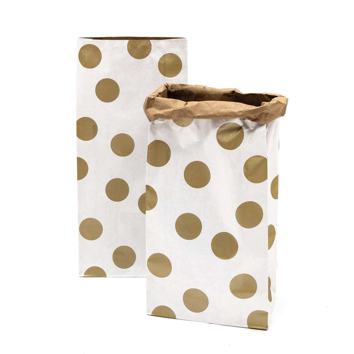 Paper Poetry Maxi-Blockbodenbeutel L Punkte 60x28x17cm 2 Stück weiß-braun-gold Paper Poetry Maxi-Blockbodenbeutel L Punkte 60x28x17cm 2 Stück weiß-braun-gold von Rico Design