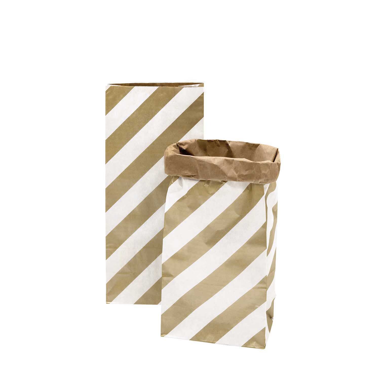 Paper Poetry Maxi-Blockbodenbeutel M Streifen 51x23x13,5cm 2 Stück weiß-braun-gold Paper Poetry Maxi-Blockbodenbeutel M Streifen 51x23x13,5cm 2 Stück weiß-braun-gold von Rico Design