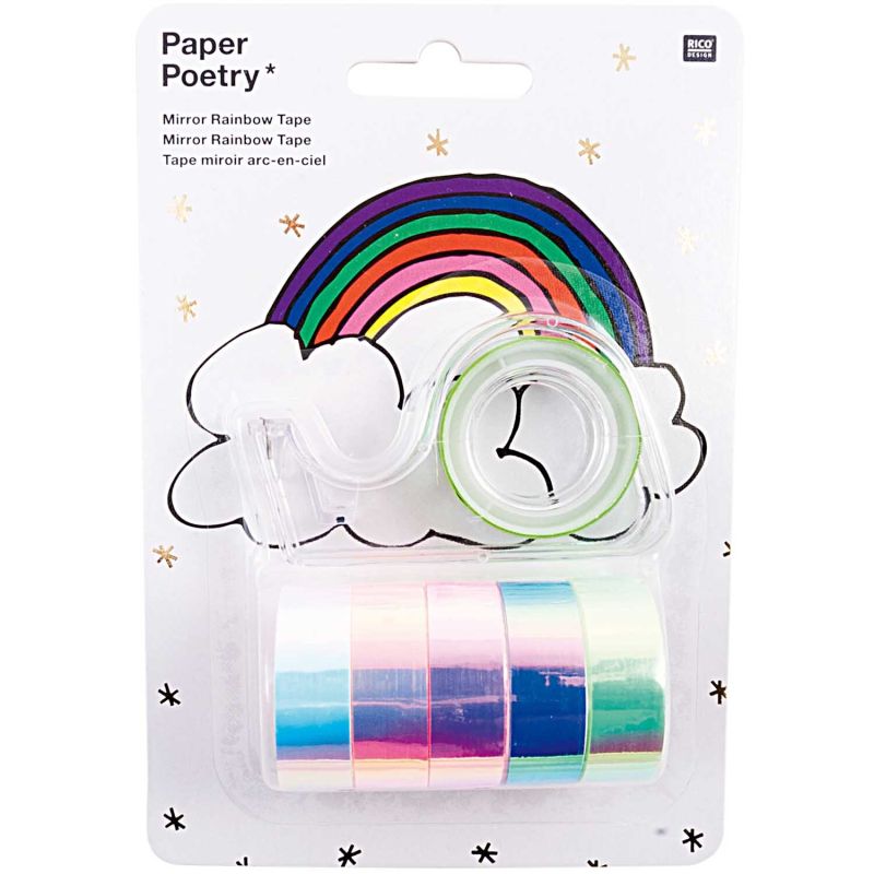 Paper Poetry Mirror Rainbow Tape mehrfarbig 6 Stück Paper Poetry Mirror Rainbow Tape mehrfarbig 6 Stück von Rico Design