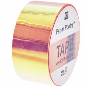 Paper Poetry Mirror Rainbow Tape orange 19mm 5m Paper Poetry Mirror Rainbow Tape orange 19mm 5m von Rico Design