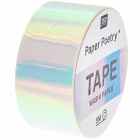 Paper Poetry Mirror Rainbow Tape weiß 19mm 5m Paper Poetry Mirror Rainbow Tape weiß 19mm 5m von Rico Design