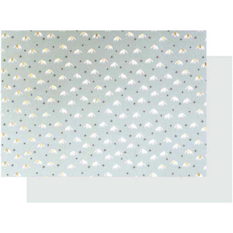 Paper Poetry Motivkarton Baby Elefanten 50x70cm von Rico Design