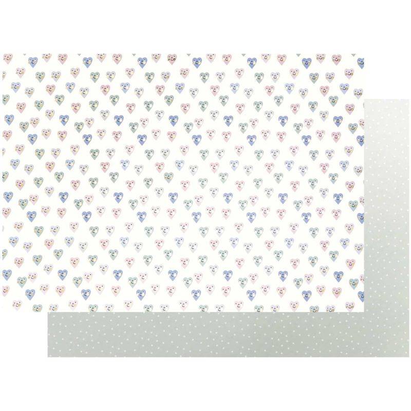 Paper Poetry Motivkarton Baby Herzen 50x70cm von Rico Design