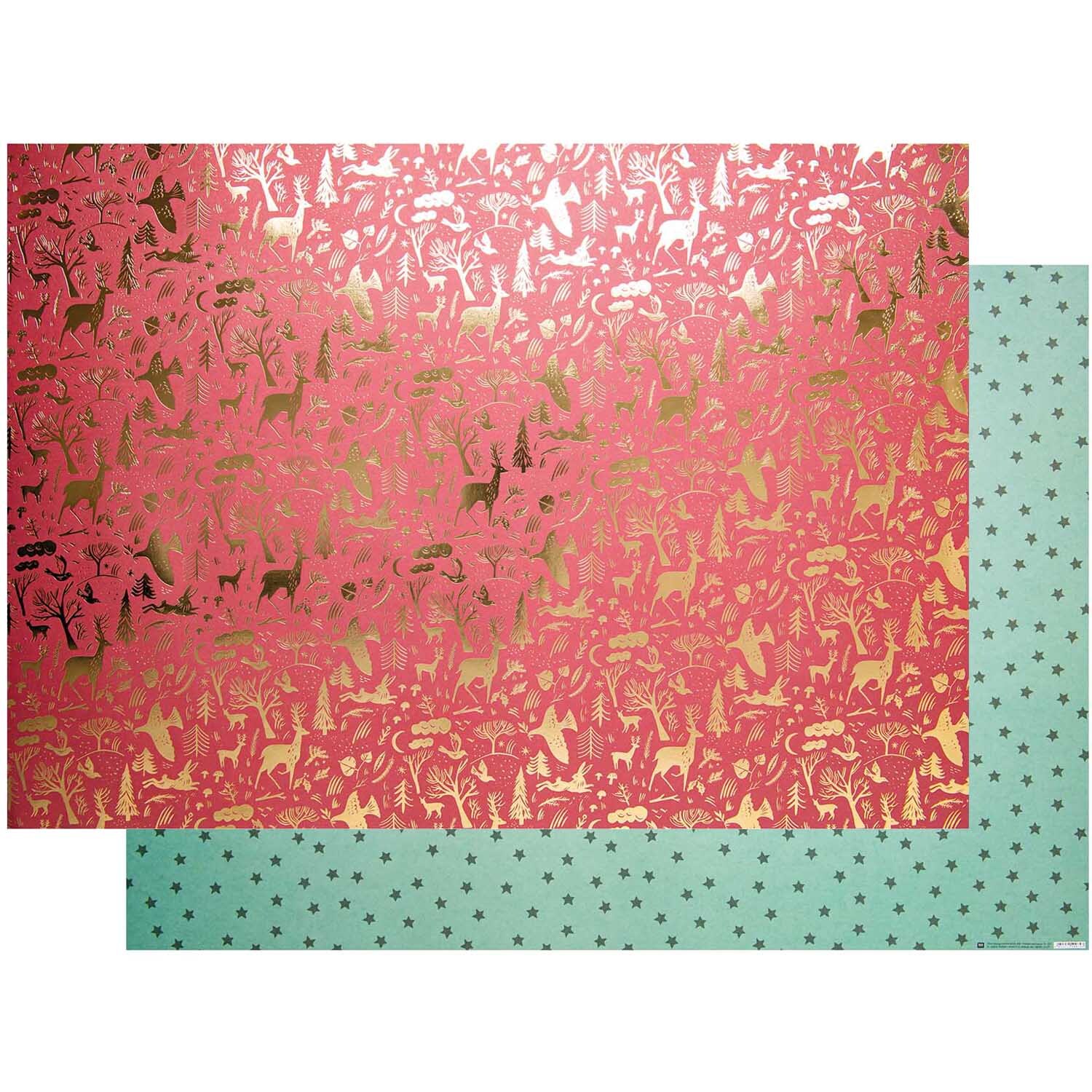 Paper Poetry Motivkarton Nostalgic Christmas rot-grün 50x70cm Paper Poetry Motivkarton Nostalgic Christmas rot-grün 50x70cm von Rico Design