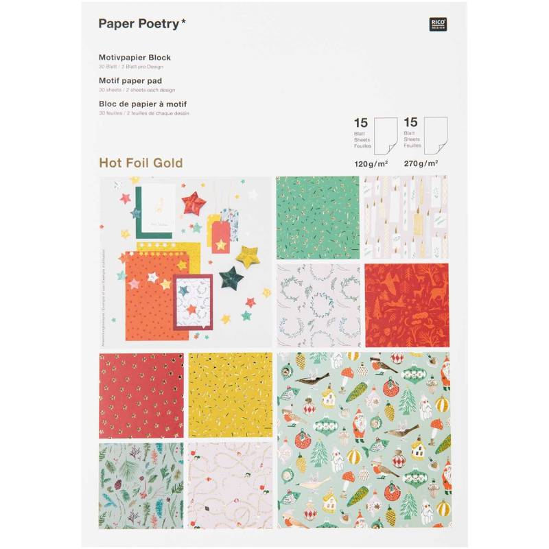 Paper Poetry Motivpapier Nostalgic Christmas classic 30 Blatt Paper Poetry Motivpapier Nostalgic Christmas classic 30 Blatt von Rico Design