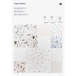 Paper Poetry Motivpapierblock Hello Baby 30 Blatt von Rico Design