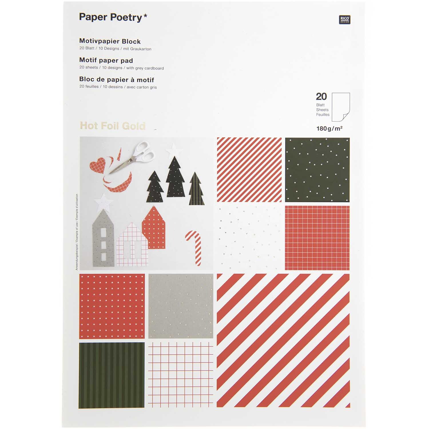 Paper Poetry Motivpapierblock I love Christmas classic 30 Blatt Paper Poetry Motivpapierblock I love Christmas classic 30 Blatt von Rico Design