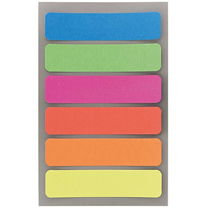 Paper Poetry Office Sticker Etiketten neonmix 85x20mm 4 Bogen von Rico Design
