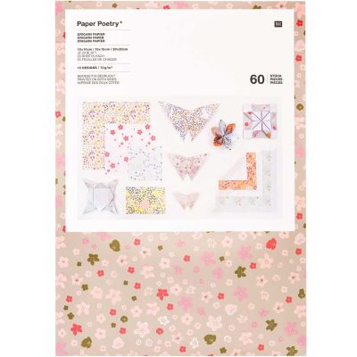 Paper Poetry Origami Faltpapier Set Bouquet Sauvage 60 Blatt von Rico Design