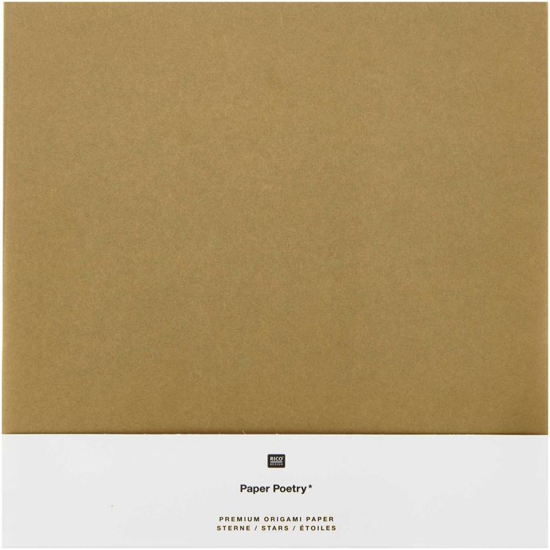 Paper Poetry Origami Kraftpapier gold 32 Blatt von Rico Design