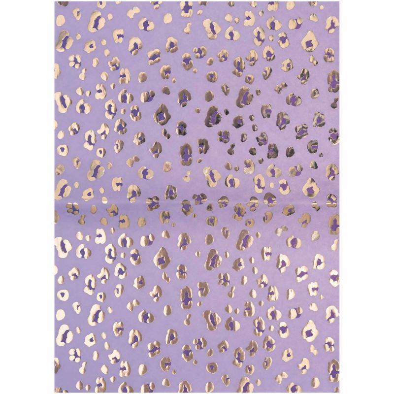 Paper Poetry Paper Patch Papier Acid Leo lila-gold 30x42cm von Rico Design