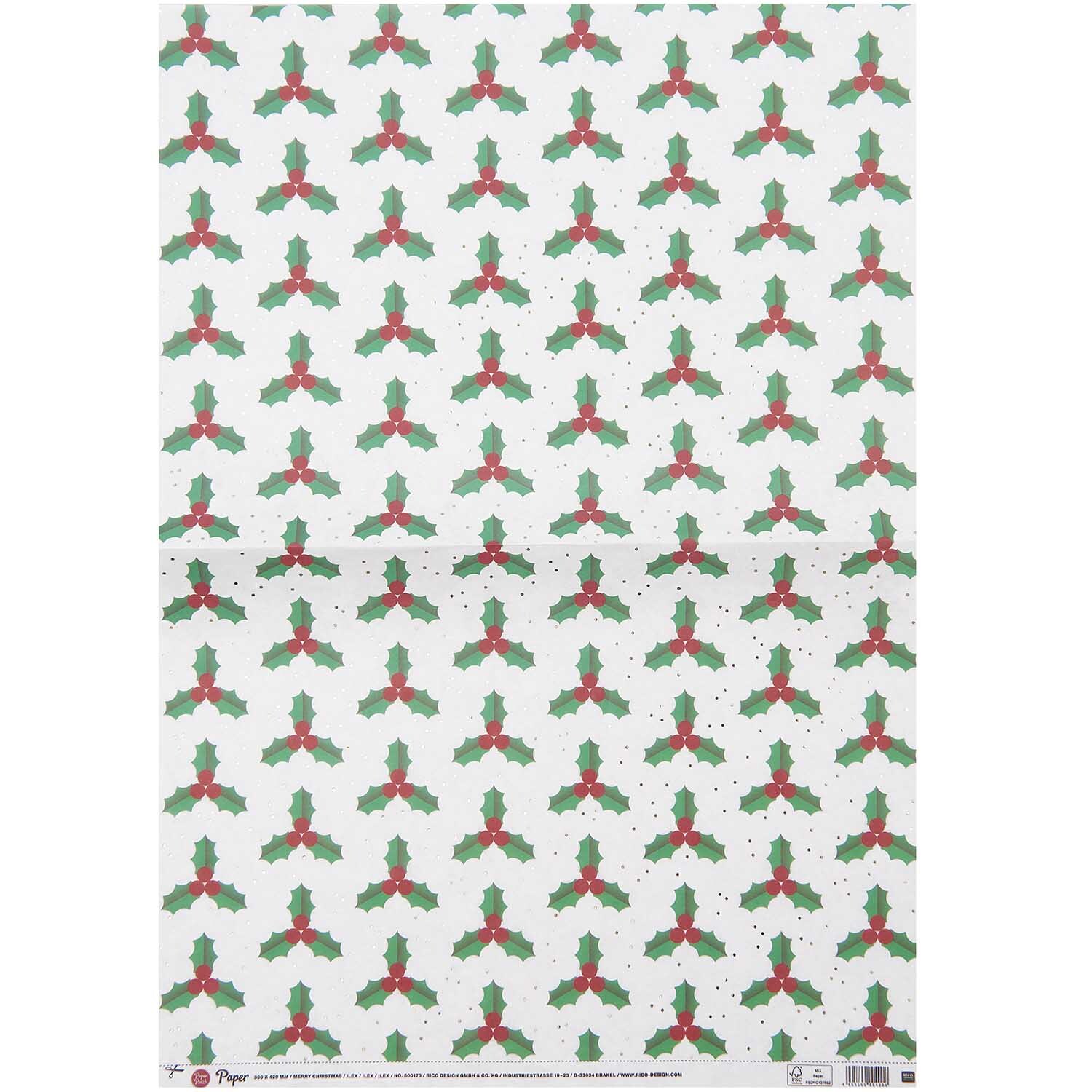 Paper Poetry Paper Patch Papier Ilex 30x42cm Paper Poetry Paper Patch Papier Ilex 30x42cm von Rico Design