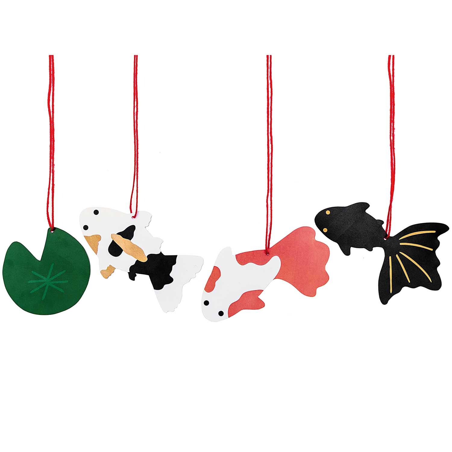 Paper Poetry Papieranhänger Jardin Japonais Kois 8 Stück von Rico Design