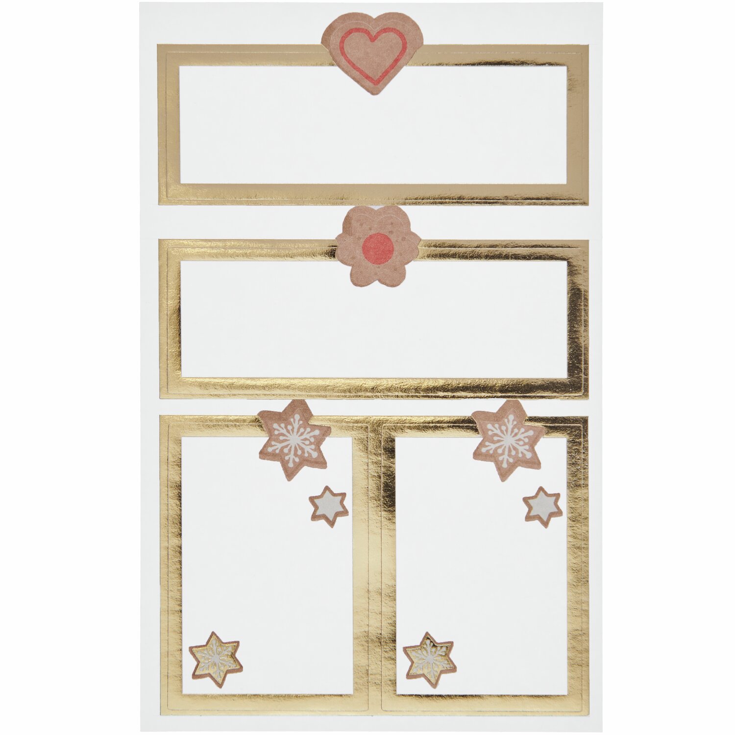 Paper Poetry Papieretiketten Cookies 3 Bögen von Rico Design