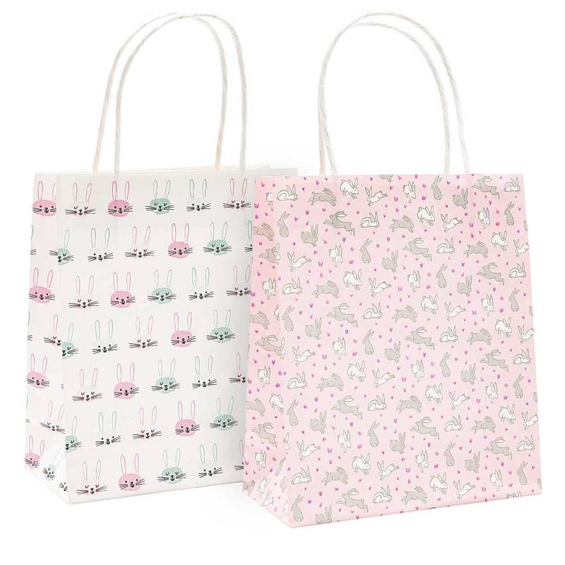 Rico Design Paper Poetry Papiertüten Hasen 18x21cm 2 Stück von Rico Design