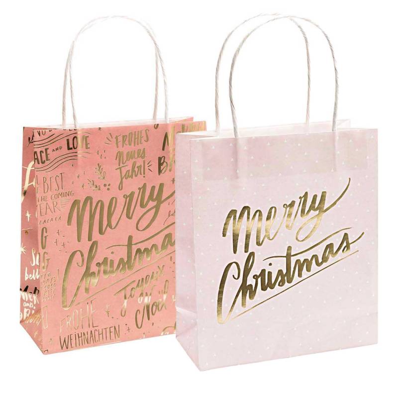 Paper Poetry Papiertüten Merry Christmas pastell 18x21cm 2 Stück Paper Poetry Papiertüten Merry Christmas pastell 18x21cm 2 Stück von Rico Design