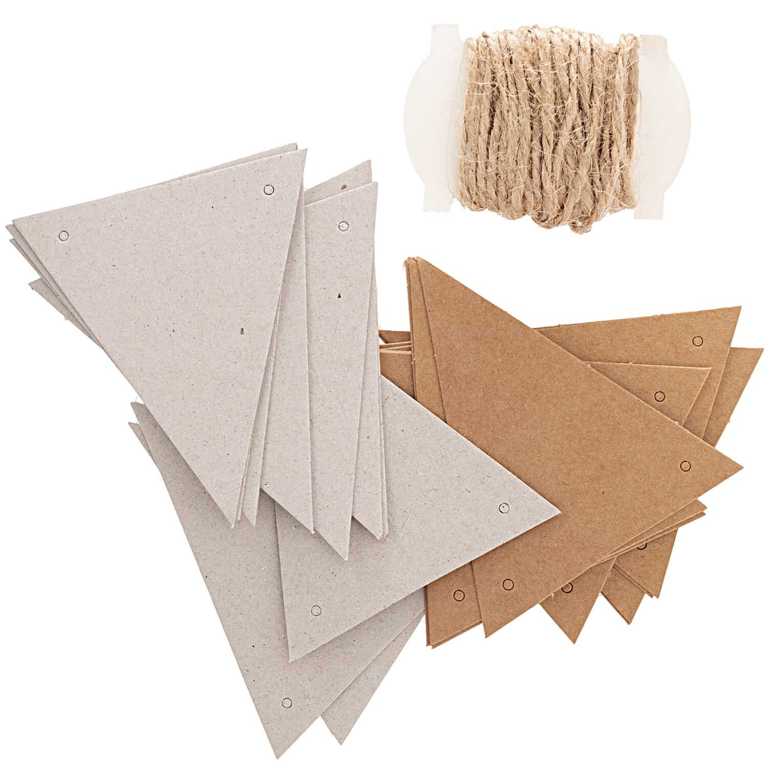 Paper Poetry Papierwimpel Kraftpapier-Graukarton 6,5x7,5cm 24 Stück Paper Poetry Papierwimpel Kraftpapier-Graukarton 6,5x7,5cm 24 Stück von Rico Design
