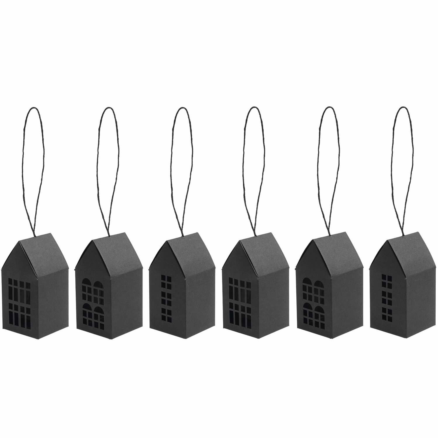 Rico Design Paper Poetry Papphäuser-Set vorgestanzt Schwarz von Rico Design