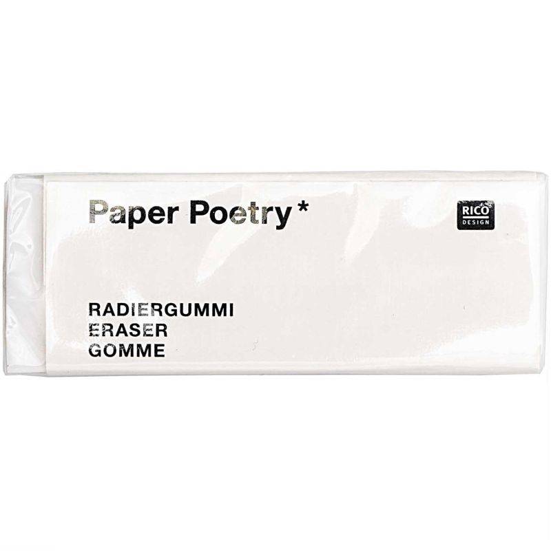 Paper Poetry Radiergummi weiß 5,5x2cm von Rico Design