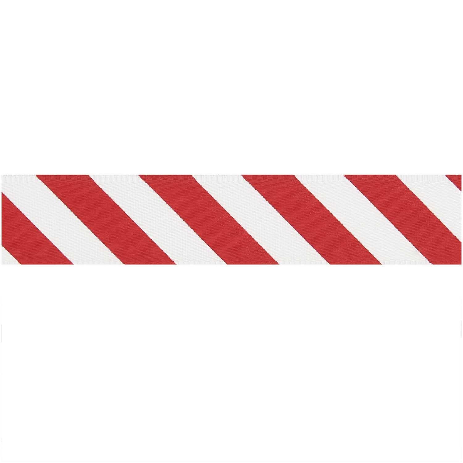 Rico Design Paper Poetry Satinband Streifen 16mm 3m Rot-Weiß von Rico Design