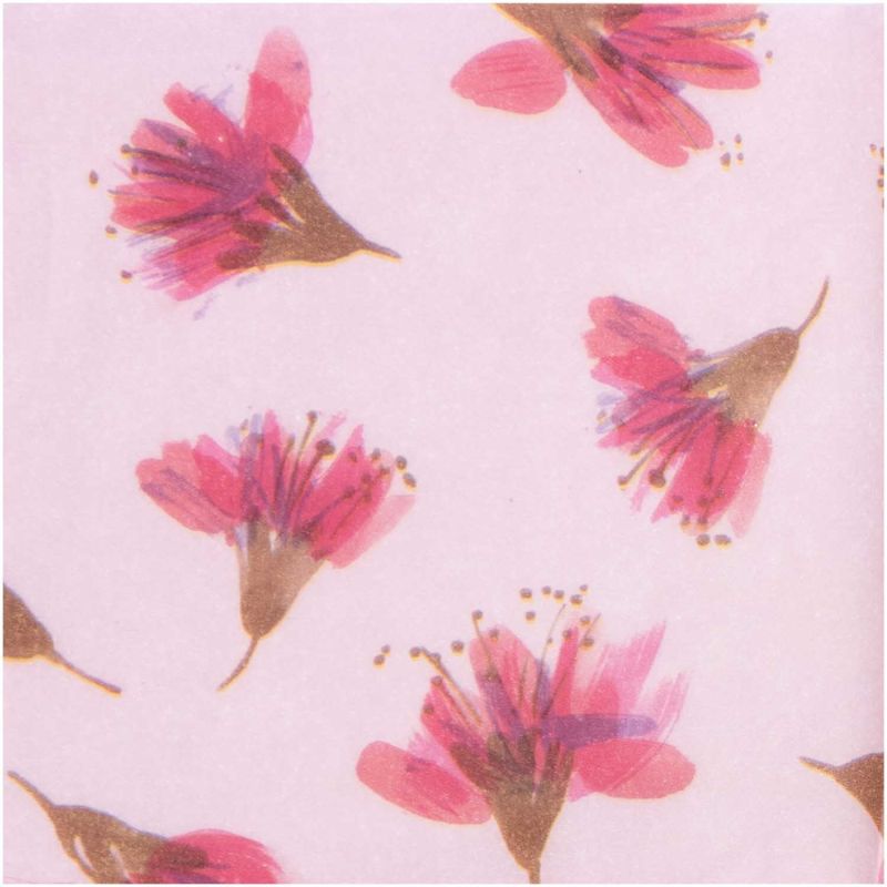 Paper Poetry Seidenpapier Blüten rosa 50x70cm 5 Bogen von Rico Design
