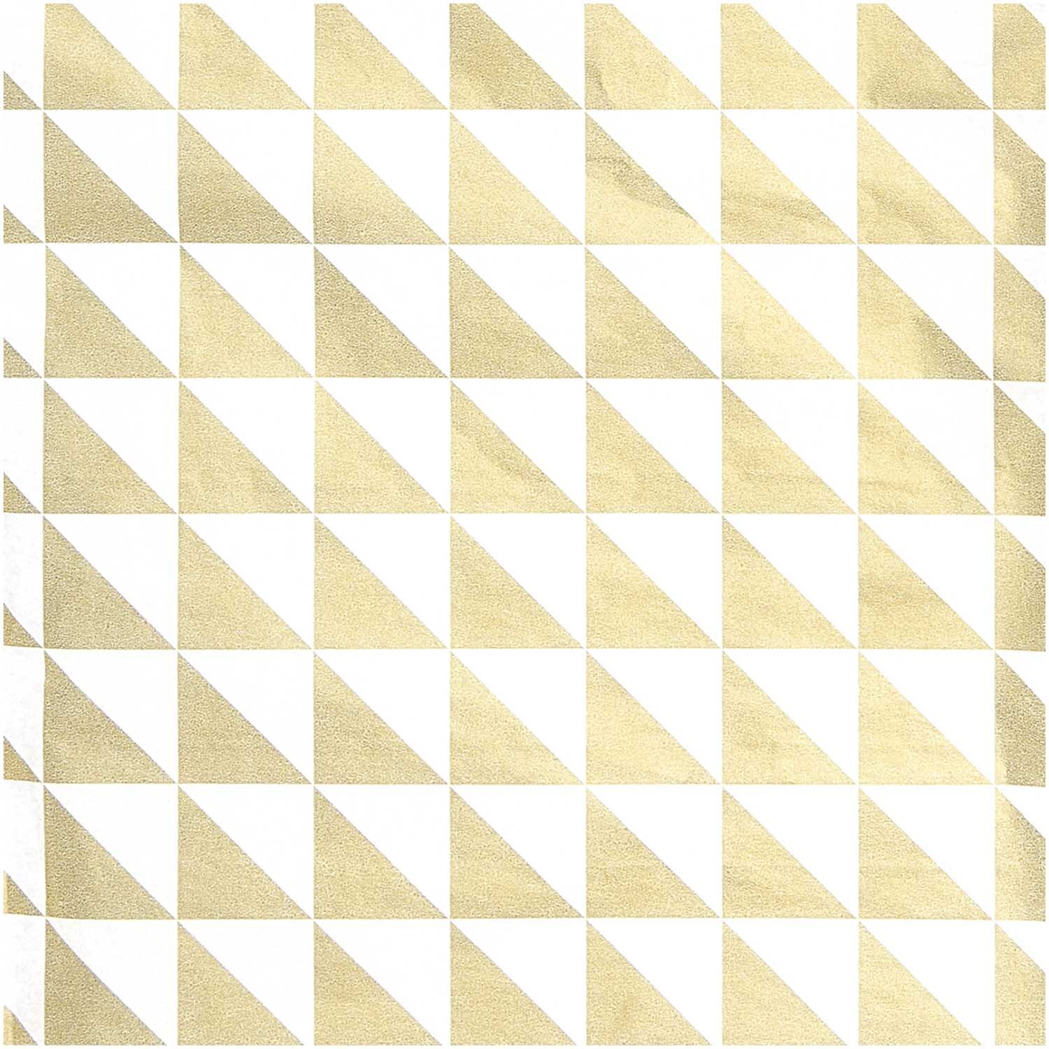 Paper Poetry Seidenpapier Dreiecke gold-weiß 50x70cm Paper Poetry Seidenpapier Dreiecke gold-weiß 50x70cm von Rico Design