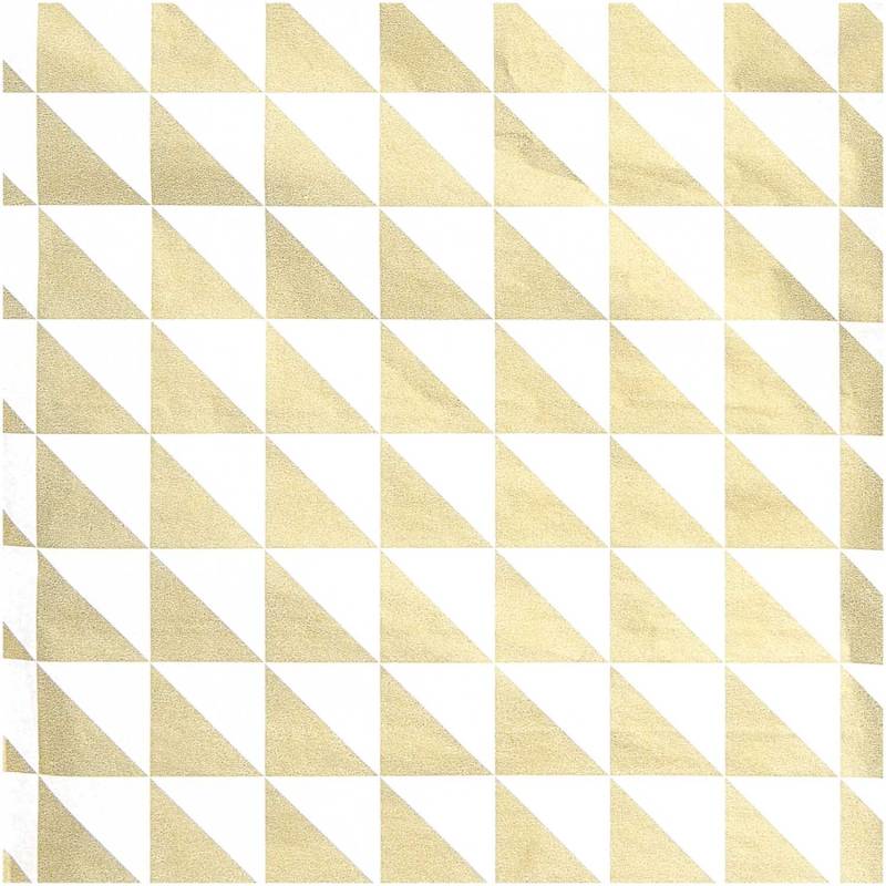 Paper Poetry Seidenpapier Dreiecke gold-weiß 50x70cm Paper Poetry Seidenpapier Dreiecke gold-weiß 50x70cm von Rico Design