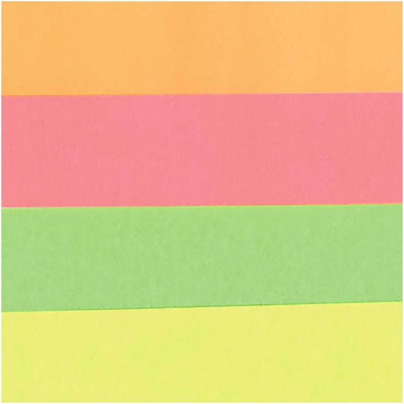 Paper Poetry Seidenpapier Neon 50x70cm 20g/m² 4 Bogen von Rico Design